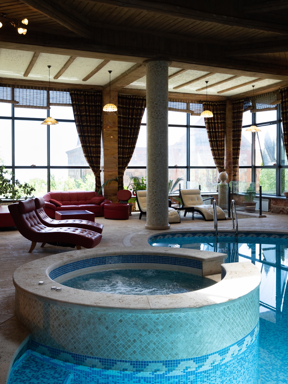 Inside the spa